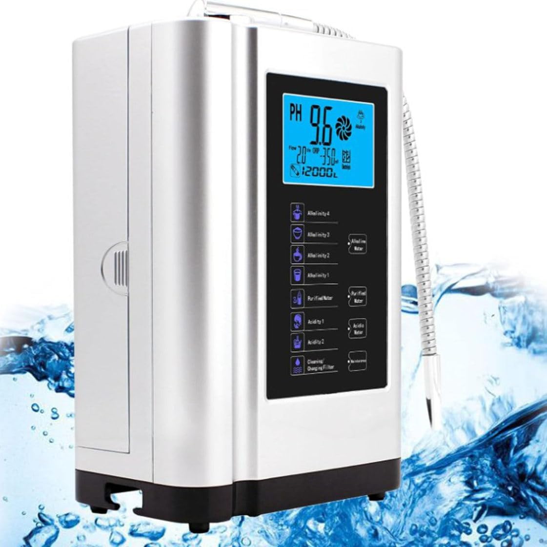 Filtr do wody ZHPPED – system filtracji wody, PH3.5, 8000 l, 3.8 cali – 220 V, Biały, PH3.5- 10.5 Generator, Picie – Filtr, System Filtra Wody Pijacej