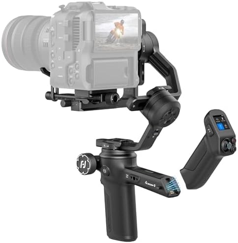 Stabilizatory przenośne FEIYU TECH, 12 m, 5 kg, Czarny – Bluetooth, model 12m, stabilizator Cardan do kamery z AI 4.0 Zintegrowane śledzenie