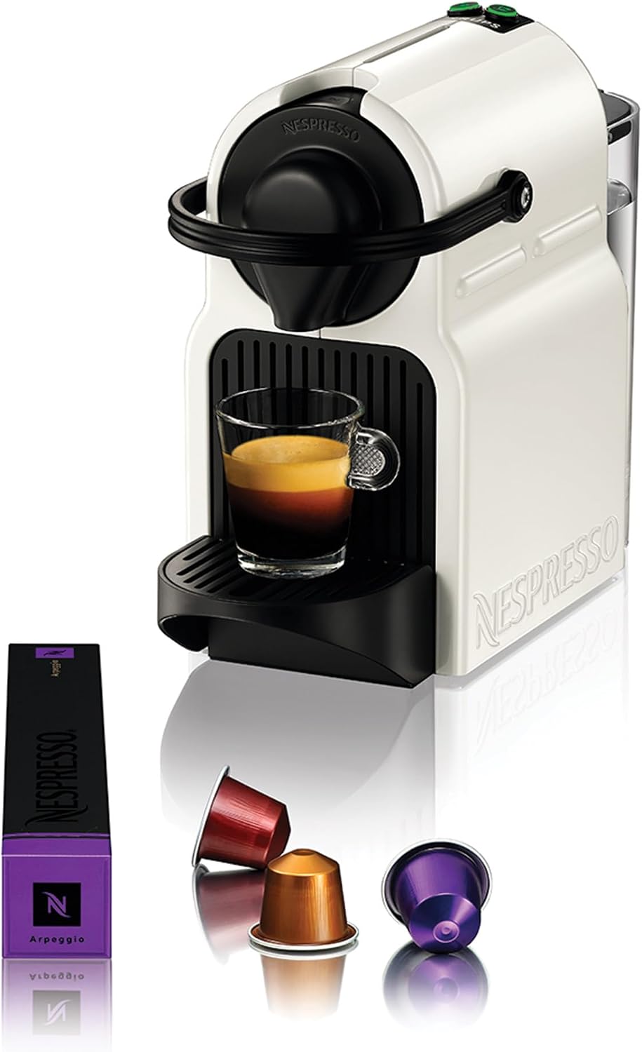 Ekspres do kawy Nespresso – XN100110, 110 ml, Biały, Krups – maszyna do kawy Inissia biały Coffee, Espresso